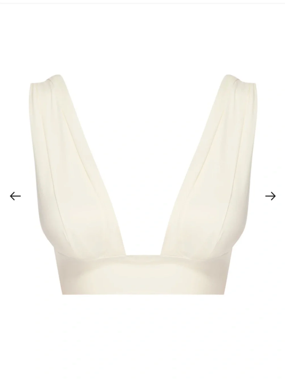 Monday Swimwear Aruba Top & Sorrento Bottom Ivory Recycled Bikini Set NWT Size M